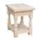International Concepts Rectangle Tuscan End Table, 24 W, 18 L, 24 in H, Wood, Unfinished OT-17E - alternate 4